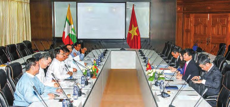 Dang Dinh Quy, Vice Minister of Foreign Affairs of the Socialist Republic of Viet Nam at the Ministry of Foreign Affairs in Nay Pyi Taw yesterday.