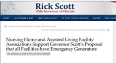 and recovery efforts Nursing Home and Assisted Living Emergency Power and Mitigation Task Force The