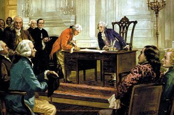 Click to read caption Library of Congress Only 39 of the original 55 delegates signed the Constitution on September 17, 1787.