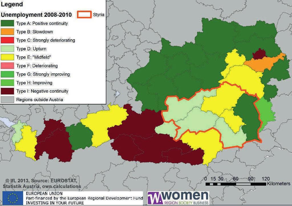 Map 3: Development of unemployment in Austria 2.4 Podlaskie Voivodeship, Poland: An Agricultural Border Region The Podlaskie Voivodeship is located in the North-East of Poland covering ca.