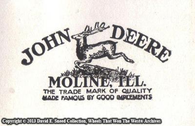 John Deere manufactured steel plows which were sturdier than iron.