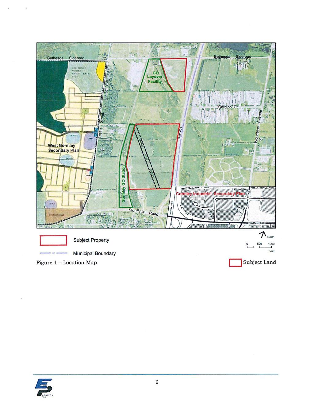 Subject Property Municipal Boundary 'J\ Nonl1 0 500 1000