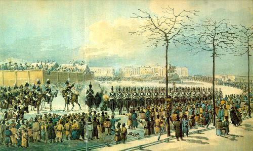 Russia: The Decembrist Revolt (1825) Russian military officers had formed secret societies after being exposed to