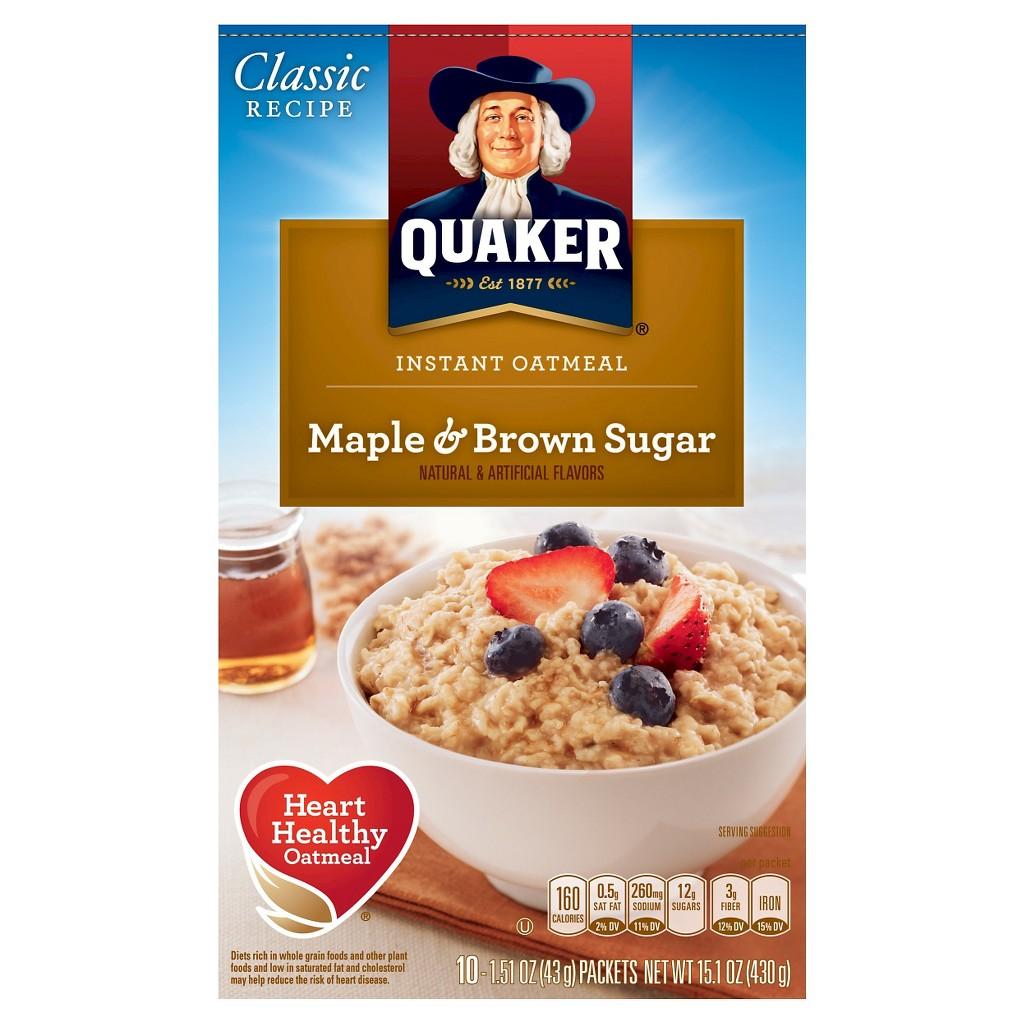 Case :-cv-0 Document - Filed 0/0/ Page of Page ID #: Quaker Instant Oatmeal Maple & Brown Sugar 0 ct : Target // : PM $.