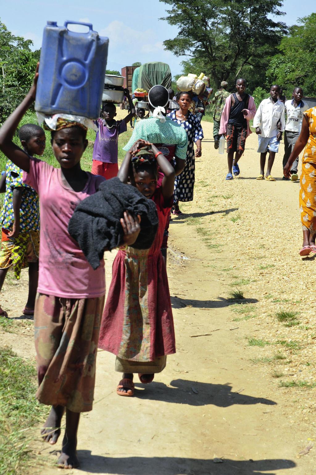 Influx of Congolese refugees from the Democratic Republic of the Congo into