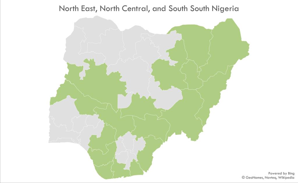 Conflict and Violence across three geopolitical zones in Nigeria Three zones in Nigeria Conflict was higher in 2016 than in 2010 in each of the three zones Households in North East Nigeria are the
