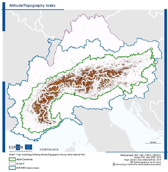 The project Main objectives: A territorial vision and common spatial perspectives for the Alpine area until 2050.