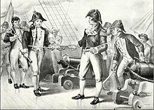Chesapeake-Leopard Affair In 1807, just off the Virginia coast, the British warship Leopard fired on the US warship