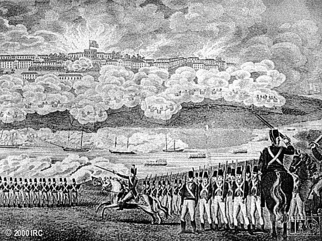 Attack on Washington In August 1814, the British arrived up the Chesapeake Bay and landed in