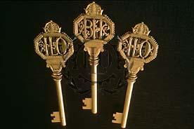 The three keys used for the inauguration of the ILO offices