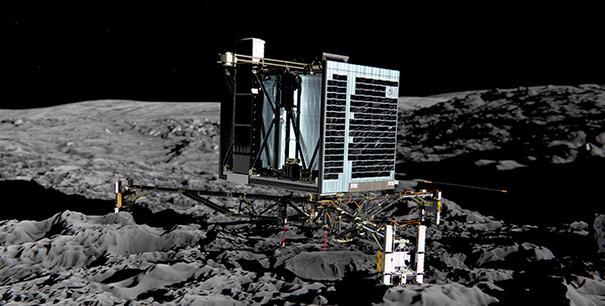 Comet Landing (2014) The Philae robotic lander of the Rosetta