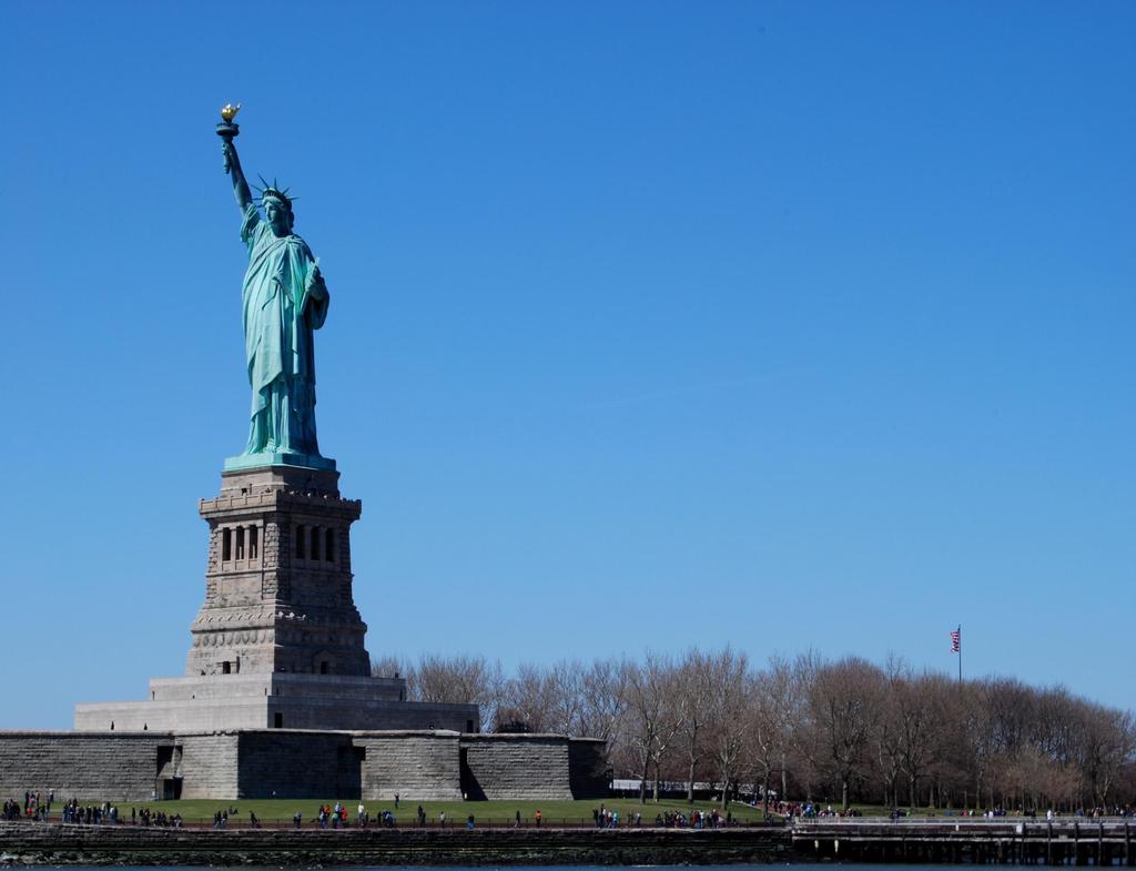 "Give me your tired, your poor, Your huddled masses yearning to breathe free, The wretched refuse of your teeming shore.