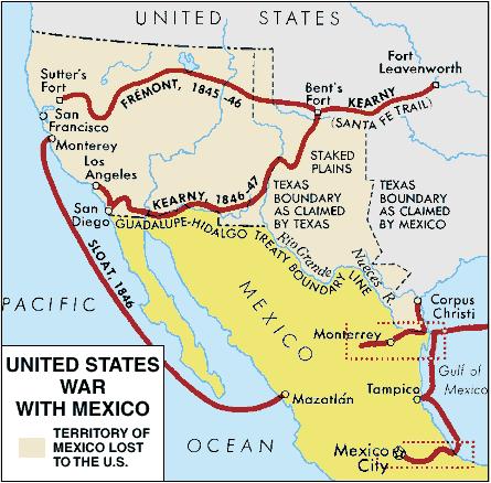 Mexican- American War (Continue) v Antiwar movement began in the North out of
