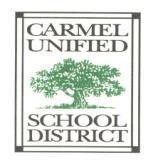 CARMEL UNIFIED SCHOOL DISTRICT BOARD OF EDUCATION Minutes of Regular Meeting Wednesday, April 22, 2015 A regular meeting of the Carmel Unified School District was held on Wednesday, April 22, 2015 in