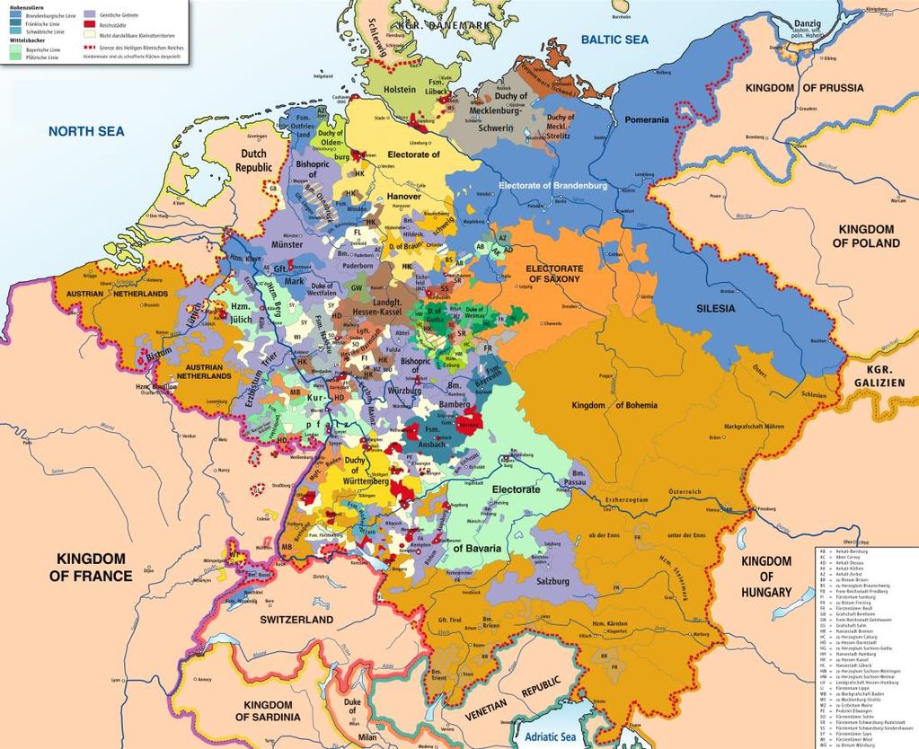 German Unification One of the best examples of militarism was Germany. For most of history, German-speaking people in Europe were not part of one, united country.