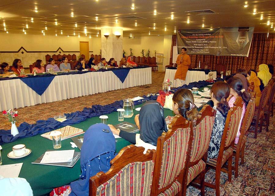 One day workshop on Political reporting: challenges from the field, was held at the Hotel Regent Plaza on May 2nd, 2007.