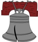 L is for Liberty Bell. The Liberty Bell is an important symbol of American freedom.