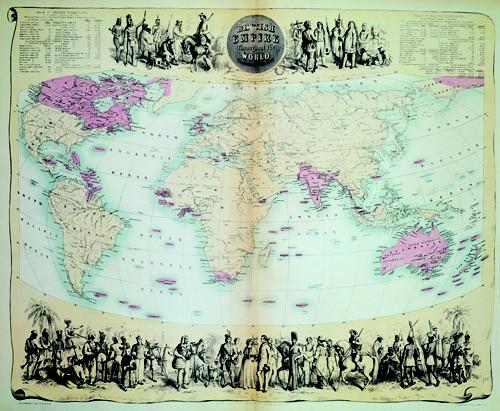 2. The growth of the British Empire British Empire throughout the World, 19th century, Private Collection.