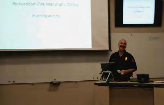 Page 4 April Meeting Recap: Fire Investigation Deputy Fire Marshal Wesley Caskey told us how the Richardson Fire Marshal s office conducts investigations of fires.