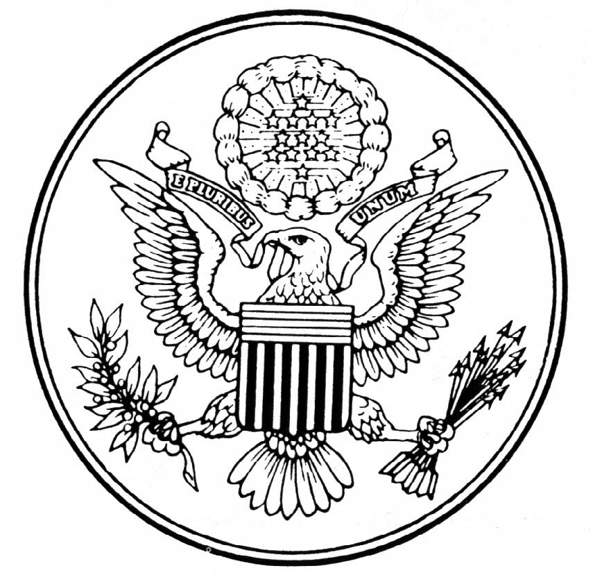 The Great Seal A symbol is a picture that stands for something. This is the Great Seal of the United States. It includes several different symbols. One is the American bald eagle.