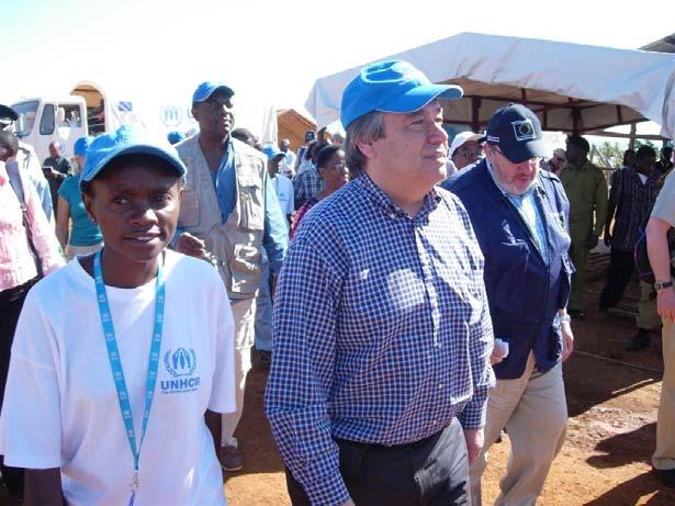 The trip served to underline the strong support UNHCR has received from the EU s Humanitarian Aid Department for its programmes in Africa.