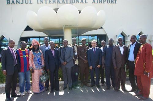team during a tour of the Banjul international Airport facilities P ursuant to counterterrorism continental and universal instruments, and in accordance with the ACSRT strategic programmme of action