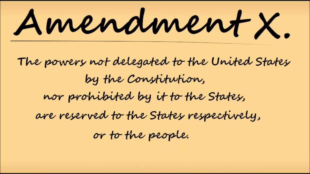 10 th Amendment in