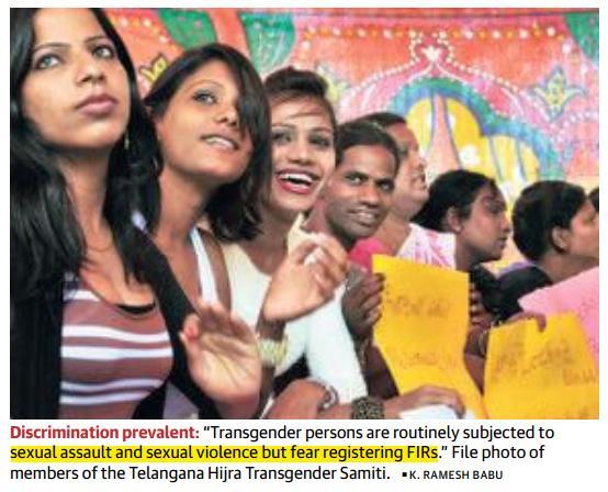Scrap the Eunuch(क न नर) Act Steps must be taken to safeguard the fundamental rights of transgender persons in Telangana This move acquires a particular urgency in the light of the recent privacy