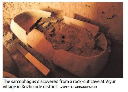Prelims Focus Facts-News Analysis Page-7-Megalithic era sarcophagus(पत थर क बन ह ई कब र) unearthed in