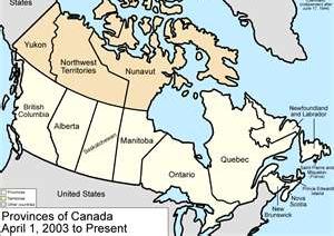 Canada now consists of 1