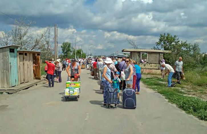 Advocacy, Protection, and Legal Assistance to IDPs 10 Waiting conditions remain a cause of significant concern, especially at Stanytsia Luhanska EECP.