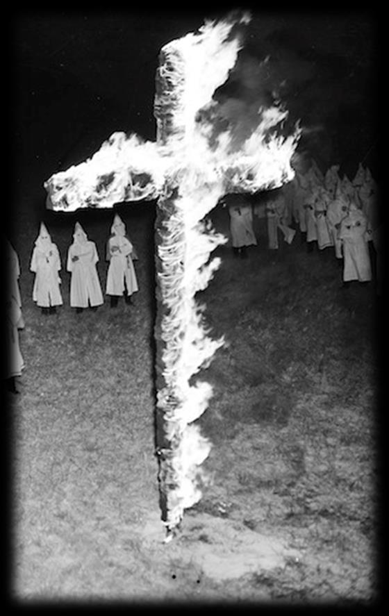 The Ku Klux Klan Led by ex-confederate Nathan Bedford Forrest, 1867. White supremacists reign of terror against racial equality, local Republican leaders and African American s new political rights.