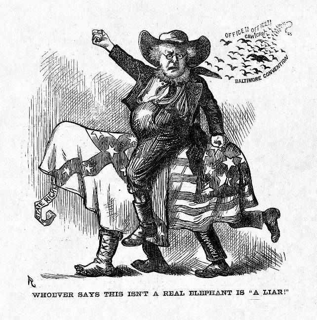 TheElection of 1872 Rumors of corruption during Grant s first term discredit Republicans.