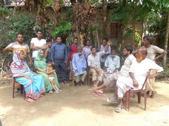 FGD with project affected persons in Fasiakhali (13 April, 2018) FGD with project affected persons in Palakata, Buripukur (14 April,