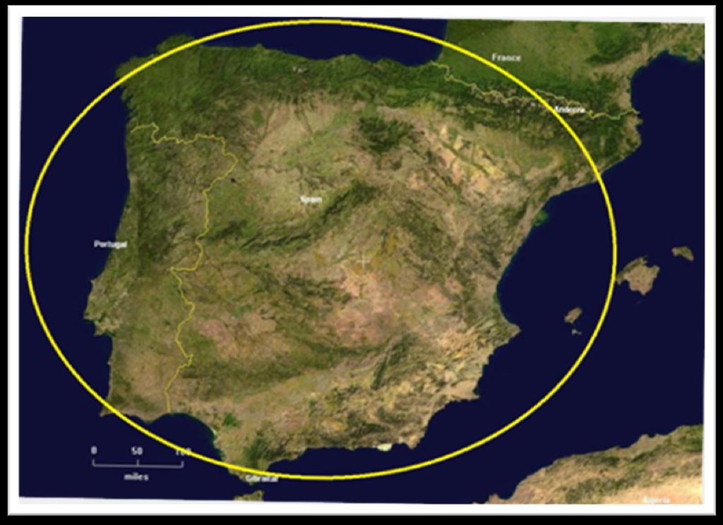 A:500 1. Iberian Peninsula 2. Spain and Portugal. 3. Mediterranean Sea. 4.