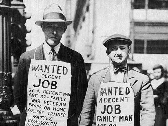 The Great Depression (1929-39) Caused by the stock market crash of 1929, the great depression was the worst economic downturn in American history