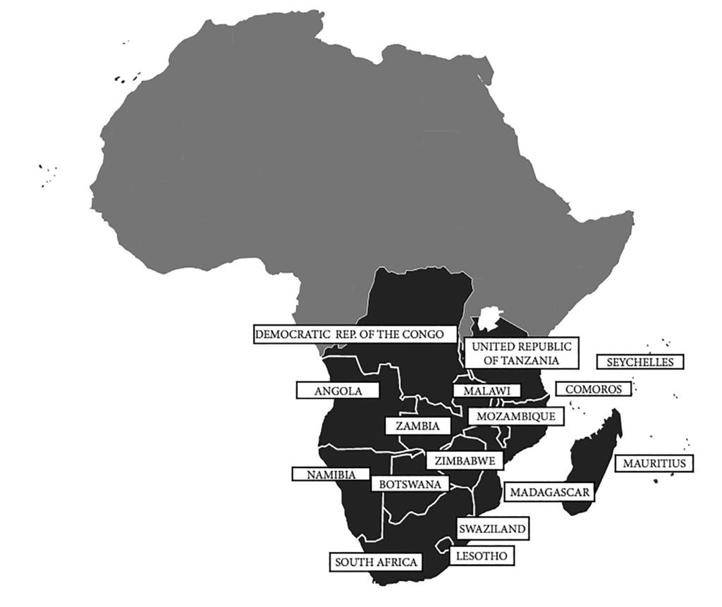 Figure 1 The Southern African Development Community region scheduled targets; as of 2018, SADC has only achieved the first milestone, the formation of an FTA (i.e. intra-regional trade liberalization).