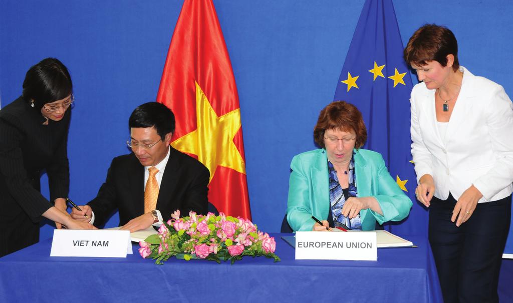 FOREWORD BY FOREIGN MINISTER PHAM BINH MINH The Viet Nam EU Partnership and Cooperation Agreement (PCA) signed on 27 th June 2012 is a milestone and a vivid manifestation of the comprehensive and far