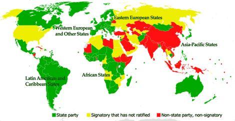120 countries For a new State Party, the Statute enters into force on the first day of the month after the