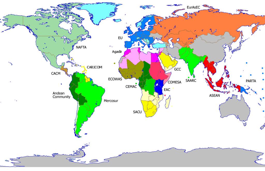 A WORLD OF REGIONS Regional multilateralism worldwide: regional organizations and regional
