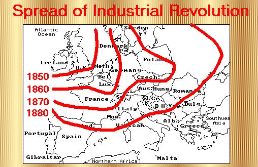 production. The factory system spread to other regions of Europe and to America.