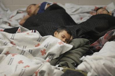 JULY 8, 2014 How to Stop the Surge of Migrant Children INTRODUCTION Children slept last month in a holding cell at a U.S. Customs and Border Protection processing facility in Brownsville, Tex.