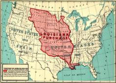 Slide 25 The United States buys Louisiana In 1800, Spain was forced to give Louisiana back to France.