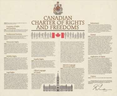 CANADIAN CHARTER OF RIGHTS AND FREEDOMS The Canadian Charter of Rights and Freedoms is the part of the Canadian constitution that sets out the rights and freedoms of Canadians.