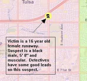 Homicide Most homicides in Tulsa have nothing to do with the average citizen of Tulsa. Usually, homicide victims have some relationship to their killer.