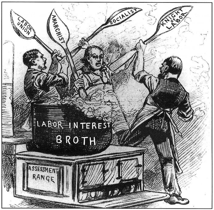 THE AMERICAN NATION ORGANIZED LABOR DBQ 4 Document G Source: Frank Leslie s Illustrated Newspaper, January 8, 1887 TOO MANY COOKS SPOIL THE BROTH Culver Pictures Document H Source: United States