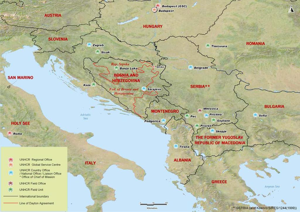Overview Working environment The countries that comprise the western Balkans are still coping with the consequences of large-scale displacement caused by the conflicts in the region in the 1990s.