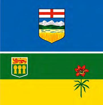 completed The provinces of Alberta