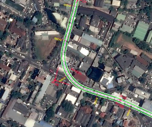 2 Sharp curves The proposed LRT route has three sharp curves located at Ibbanwela Junction, Palan