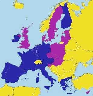 Map of the EU A Brief history (1) The European Union comprises 25 Member States, united in an effort to safeguard peace and promote economic and social progress, and incorporates three Communities,